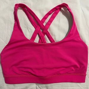 Lululemon Energy Bra Sonic Pink Size 4